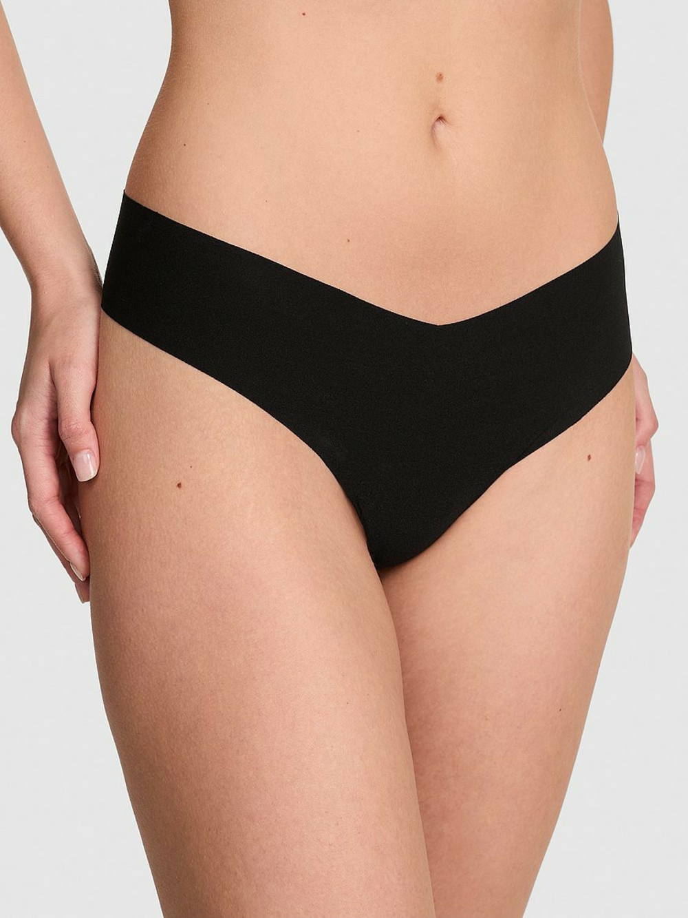 Victorias Secret No Show Thong Black